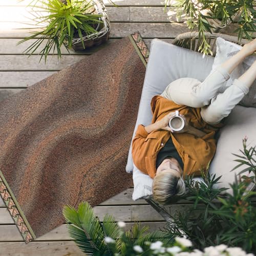 Tapis en vinyle 150x225 cm rectangle Dunes de Sable pour extérieur - 3