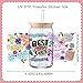 9Sheets UV DTF Cup Wrap - Mental Theme Transfers for 16oz Glass Cups - Waterproof Rub On Decals for Crafts & Vintage Designs