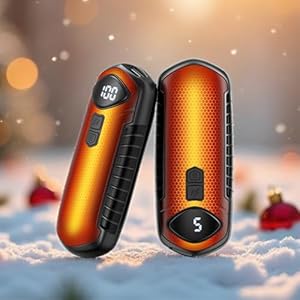 Chauffe-Mains Rechargeables, Lot de 2, Chauffage Électrique Portable 6000 mAh