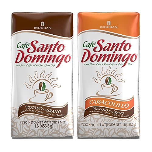 Café Santo Domingo en grano, pack 2 bolsas 16 oz miniatura 1