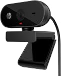 HP 320 FHD Webcam - USB-A Computer Camera with Mic & Privacy Cover - for Desktop, Laptop, & Chromebook - 1080p Resolution w/Wide FOV - Zoom & Teams Compatible - Clip Mount, Tripod Support, & Swivel