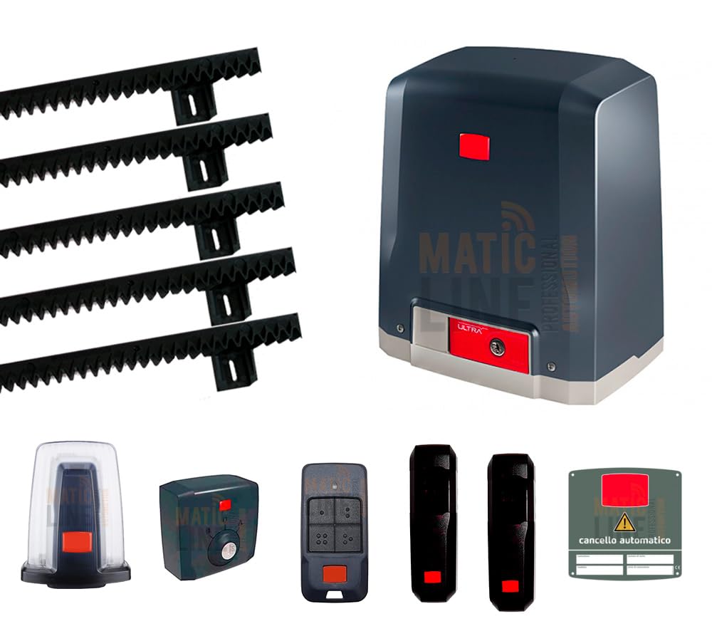 Deimos Ultra BT A600 24V 600 kg 2611822 Kit with 5 Metres of Sliding Gate ML07