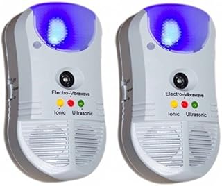 2 x Ultrasonic Pest Repeller Rodent Repellent - 5 in 1 Electronic Plug In Control for Rats Mouse Mice Insects Spiders Bugs Cockroaches Advanced 2018 Device Safe for Humans and Pets Chemical Free Home