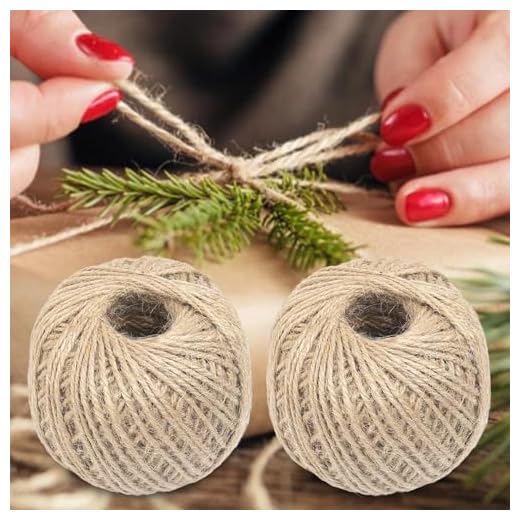 Vintage Jute Hemp Rope Roll 100M DIY Crafts Gift Wrapping Jute Gardening Wedding Party Decoration,S(8 * 8 * 5.5cm)