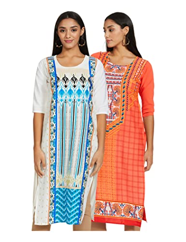 Image of Women's Crepe Straight Kurta