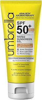 KEYA SETH AROMATHERAPY Umbrella Tinted Mineral Sunscreen Gel SPF 50 PA+++ Moisturizing, Water-Resistant, Blue Light Filte Price In India