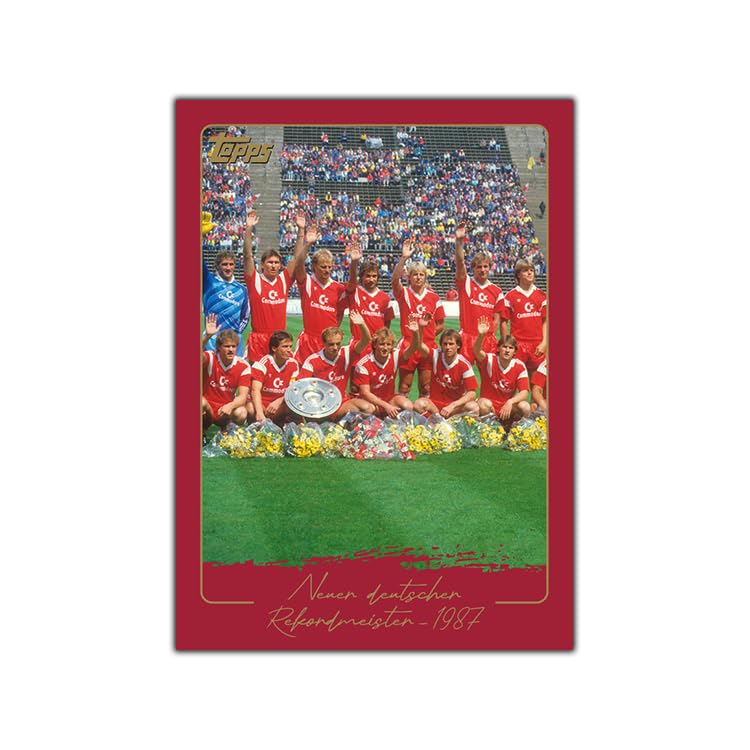 Topps – FC Bayern Munich – 125 Ans D'autocollants – Boîte D'affichage 150 Stickers – Officiel