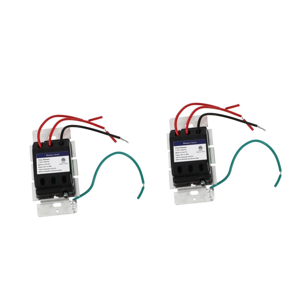 VILLCASE 2 Stück Dimmer schalter Dimmer für LED-Leuchten Dimmerschalter für LED -kompatibler Dimmschalter modern -Dimmer Lichtdimmer -Schiebedimmer Aluminiumlegierung Weiß