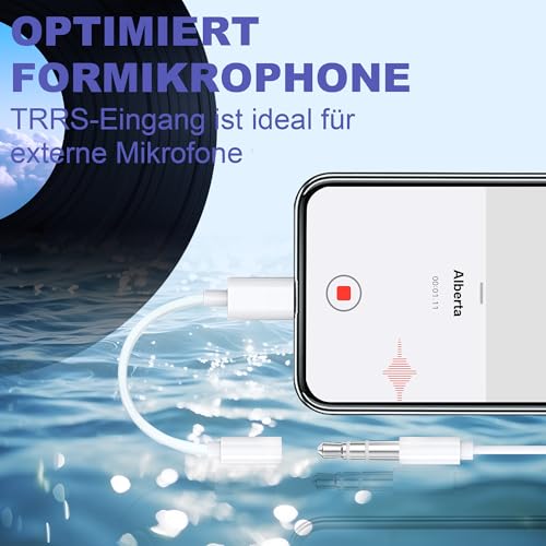 GNUADZ 2 Pack Lightning to Jack Adapter,[MFi Certified ] iPhone Aux Adapter,3.5 mm Headphone Adapter, iPhone Audio Compatible with iPhone 14 Pro Max/14 Pro/14/14 Plus/13/12/11/SE/X/XR/XS/8/7