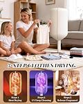 Séchoir portable pour vêtements, 3/6/9-Hr Minuteur, disque de fragrance, UV Soin léger Mini Machine à sécher pliable compacte, faible bruit, économie d'énergie, pour la blanchisserie Appartement RV Hôtel Dorm