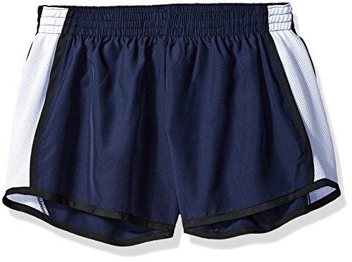 Augusta Sportswear Augusta Girls Pulse Team Short, Navy/White/Black, Medium