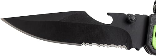 Miniatura 3 de Snake Eye Tactical Cuchillo táctico 6 en 1 multiherramienta con arranque de fuego de pedernal, luz LED, abridor de botellas, cortador de cinturón y