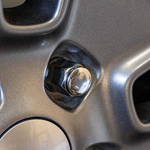 Image of StanceMagic - 23pcs Chrome 1 /2x20 Bulge Closed End Lug Nuts - Cone Seat, 1.4 inch Length, 13 /16 inch 21mm Hex - Compatible with Jeep Wrangler TJ JK Cherokee XJ Wrangler Liberty Rubicon CJ5 CJ7 ZJ WJ WK