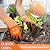 LOCCEF Work Gloves MicroFoam Nitrile Coated-6 Pairs,Endurance Seamless Knit Nylon,Dots on palm,Tacky Dot Grip Gloves,Orange-9L
