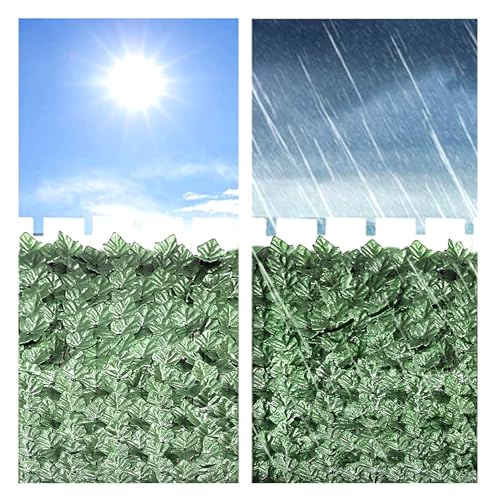Feuilles vertes synthétiques pour créer un coin cocon de balcon - 4