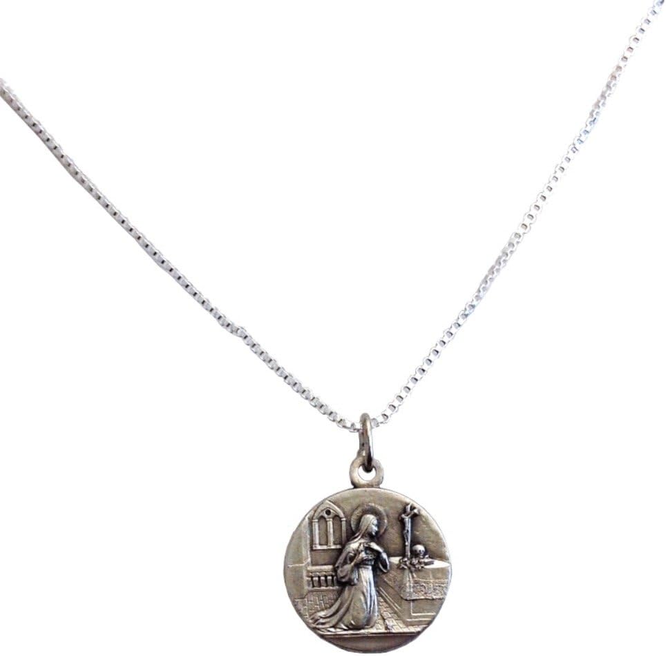 I G J SAINT RITA FROM CASCIA MEDAL - THE PATRONESS OF LOST AND IMPOSSIBLE CAUSES - 100% MADE IN ITALY