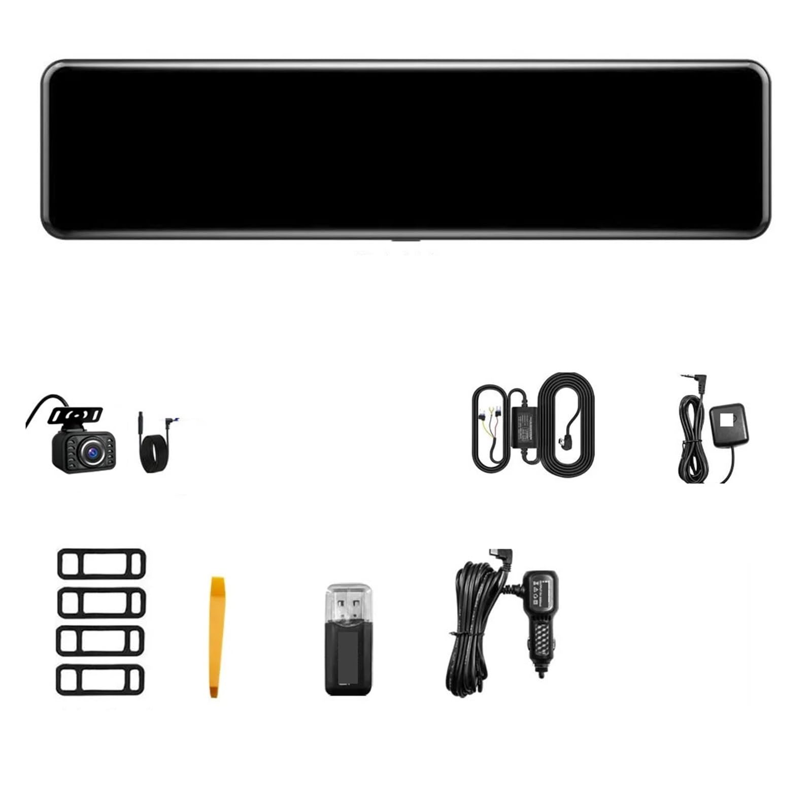 M210 4K Front Car Mirror Dash cam and 2K Rear Camera Auto Mirror DVR Video Recorder with Night