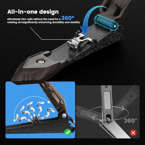 nail clippers for men with catcher  no splash self-collecting premium steel clippers for fingernails amp toenails ideal gifts for menamp grooming gifts great gadget amp stocking stuffer gift