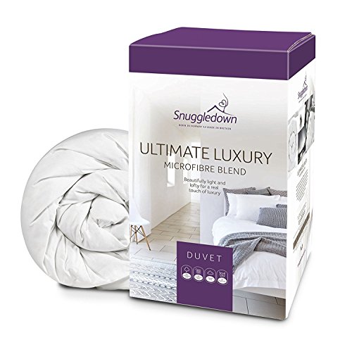 Snuggledown Luxury Cotton Super King Duvet 10.5 Tog - Premium & Breathable All-Year Round Quilt | 300tc Jacquard Cotton Cover, UK-Made, Non-Allergenic, Washable (260 x 220cm)