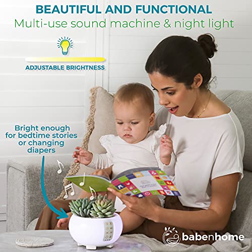 Oasis 3-In-1 White Noise Machine For Adults, Kids & Baby Sleeping – Must Haves Sleep Sound Machine With Baby Shusher White, Pink, Gray, Brown Noise, Music & Nature Sleep Sounds For Deep Restful Sleep #TOP6