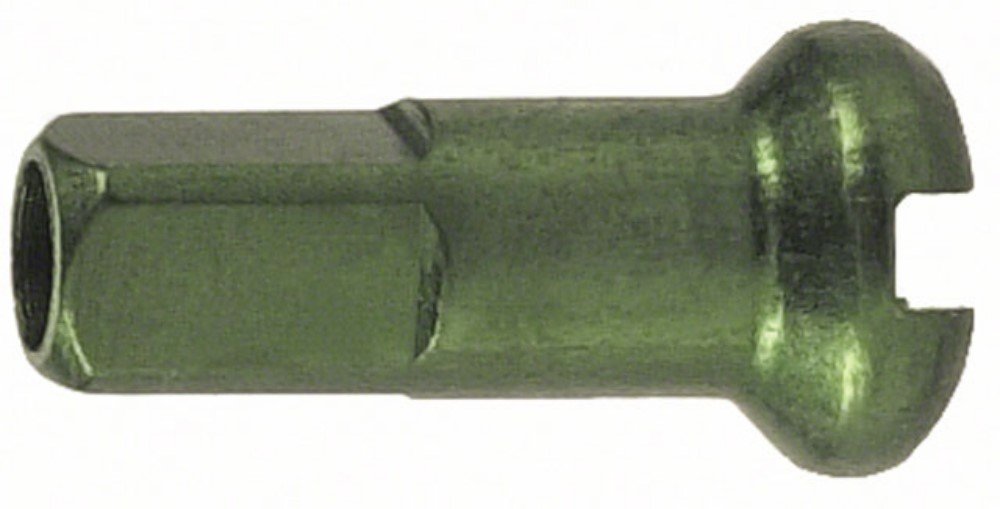 Amazon | DT SWISS アルミニップル 1.8mm 12mm Green 100個入 | DT