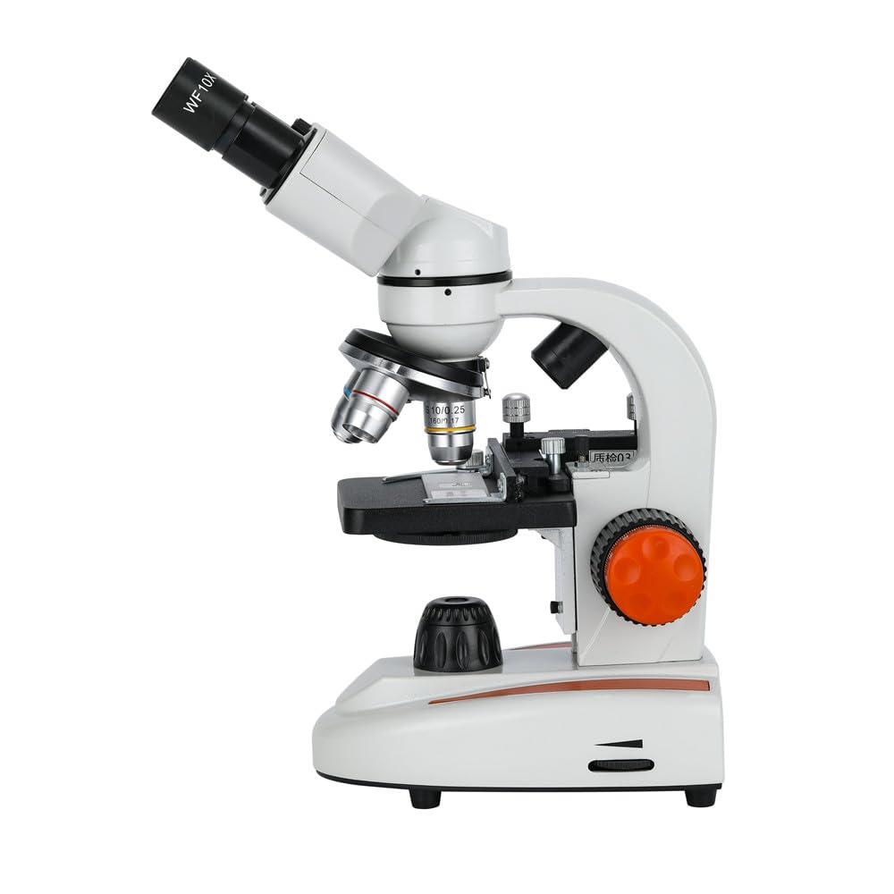 Mikroskop Elektroniczny, Lornetka Mikroskopu Biologicznego 40X-2000X Dla Uczniów Laboratoryjnych, Prezent Dzieci(12.5X Phone Holder)
