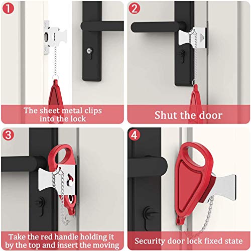 Buy Xergur Home Door Locker Lock Pocket Door Locks for Doors Safe