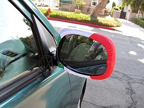 Miniatura 2 de Juego de 2 fundas para espejos retrovisores laterales con bandera mexicana para automóviles y SUV, diseño nuevo y mejorado*