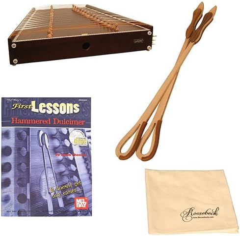 Banjira Indian Santoor Deluxe Package w/Hammers, Polishing Cloth, and Book with CD