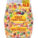 Sour Balls Hard Candy - Colombina Hard Candy - Sour Fruit Balls Assorted Candies, 4 LB Bulk Candy