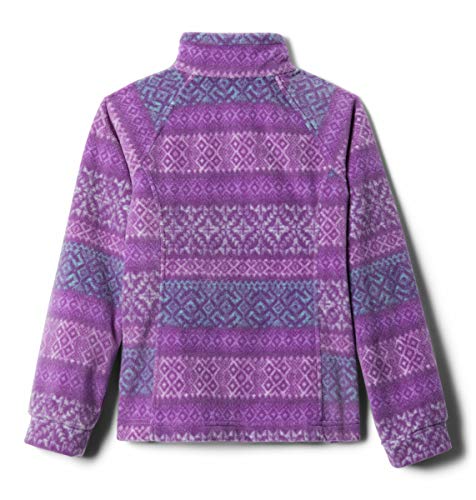 Columbia Girls' Little Benton Springs Ii-Fleece, Plum Fair Isle Dot Print, Small #TOP5