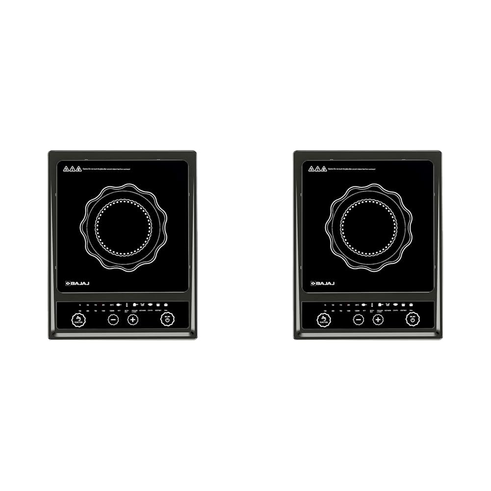 Bajaj Splendid 140Ts 1400W Tempered Glass Induction Cooktop With Tact Switch (Black/Silver) (Pack Of 2) (B0D7Z9CLSM) Amazon Price History, Amazon Price Tracker
