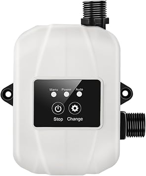 24v Home Water Pressure Booster Pump Automatic Shower Water Pressure Booster Silent Water Circulation Pump with Power Adapter Energy Saving and Quiet US Plug