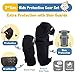Soft-Style Kids Knee and Elbow Pads with Bike Gloves, Flexible Impact-Resistant Gear for Ages 2-11, Designed for Balance Bikes, Roller-Skating, and Skateboarding ((2nd Gen) Black, Small)