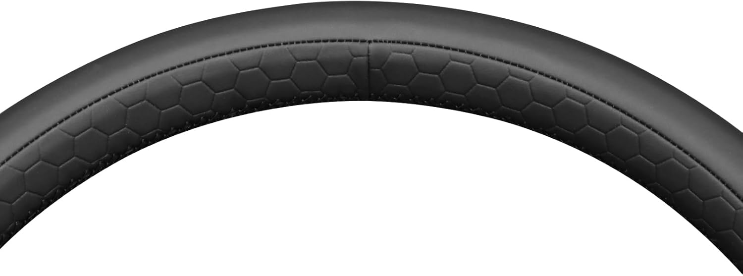 MEWANT Hand Sewn 3D Style Steering Wheel Cover Wrap for Toyota Prius 30(XW30) 2009-2015 / Prius C(US) 2012-2017 / Prius V(US) 2012-2017 / Aqua 2014-2015