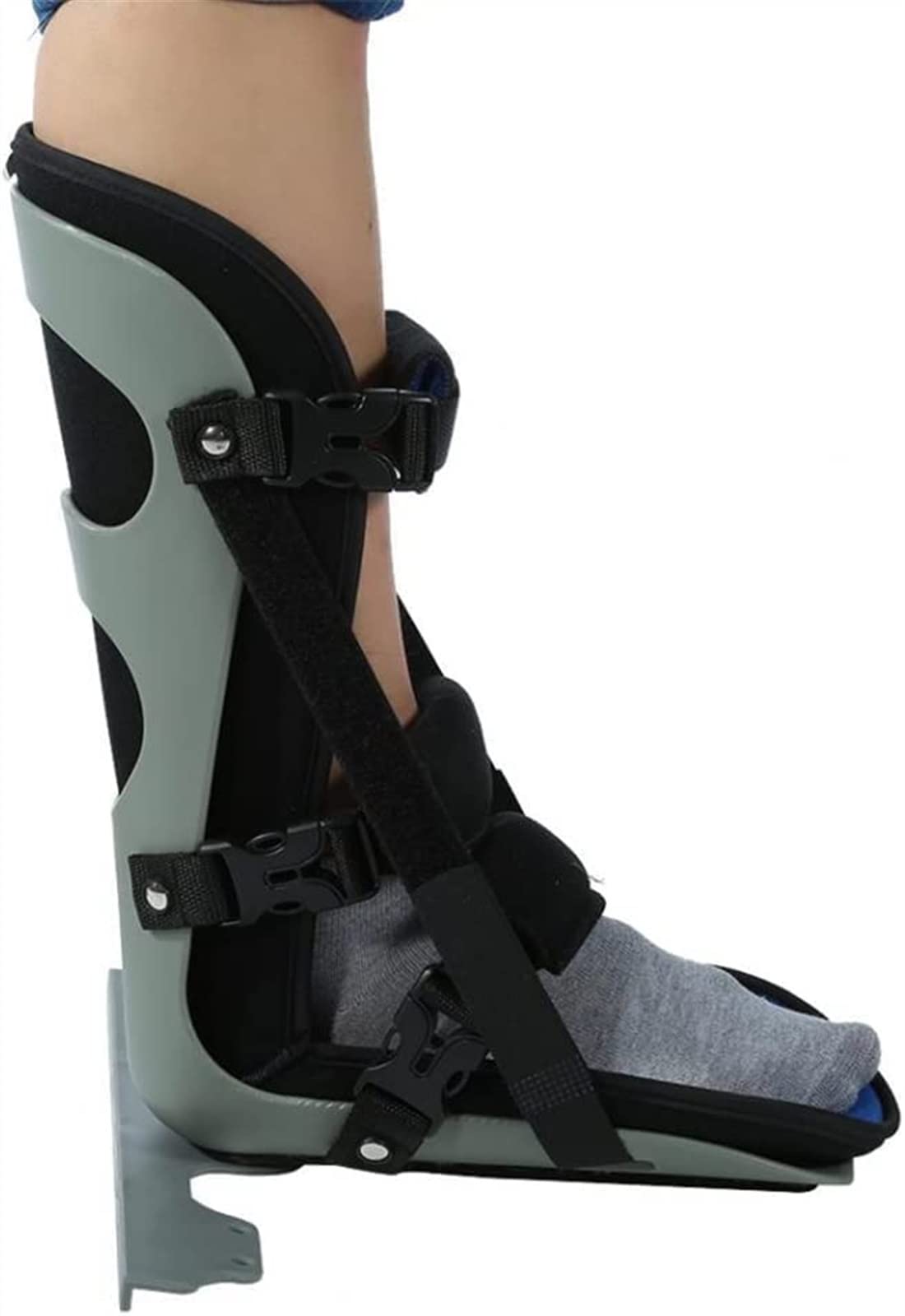 Férula de caída de Tobillo y pie, Soporte de fijación de Tobillo y pie, Soporte de ortesis Ajustable, para articulación de Tobillo Fija para rehabilitación de Enfermedades de contractura de Accident