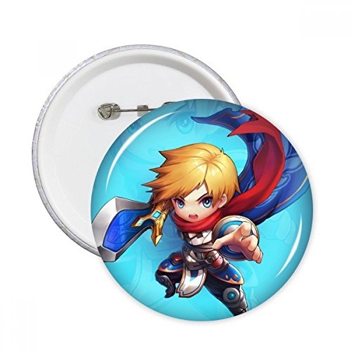 Pins Tour de jeu Badge Bouton Donjons Fantaisie Vêtements Multicolore M