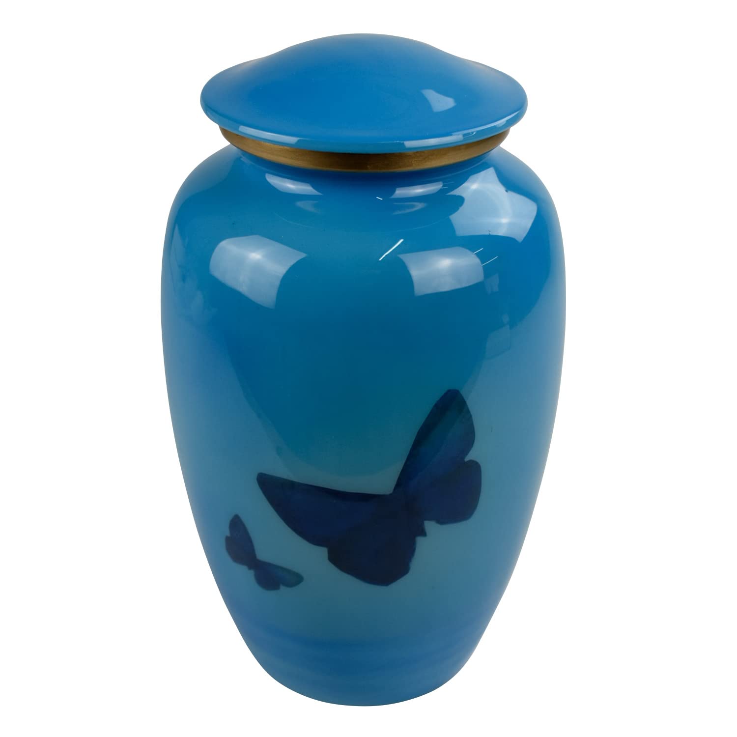 Sterling Ventures Large Cremation Memorial Urn for Adult Human Ashes Screw Lid Design (Free Spirit)