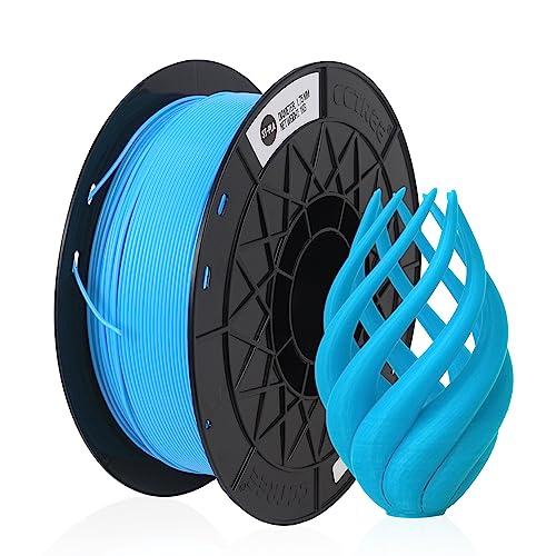 CCTREE 3D Printer ST-PLA Plus(PLA+) Filament 1.75mm Sky Blue, 1kg Spool(2.2lbs), Accuracy +/- 0.03mm, PLA PRO Professional Toughness&High Rigidity with Gloss Filament Fits for Most FDM 3D Printers