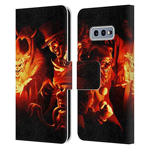Head Case Designs Officially Licensed Tom Wood Joker Gathering Nightmare Leather Book Wallet Case Cover Compatible with Samsung Galaxy S10e