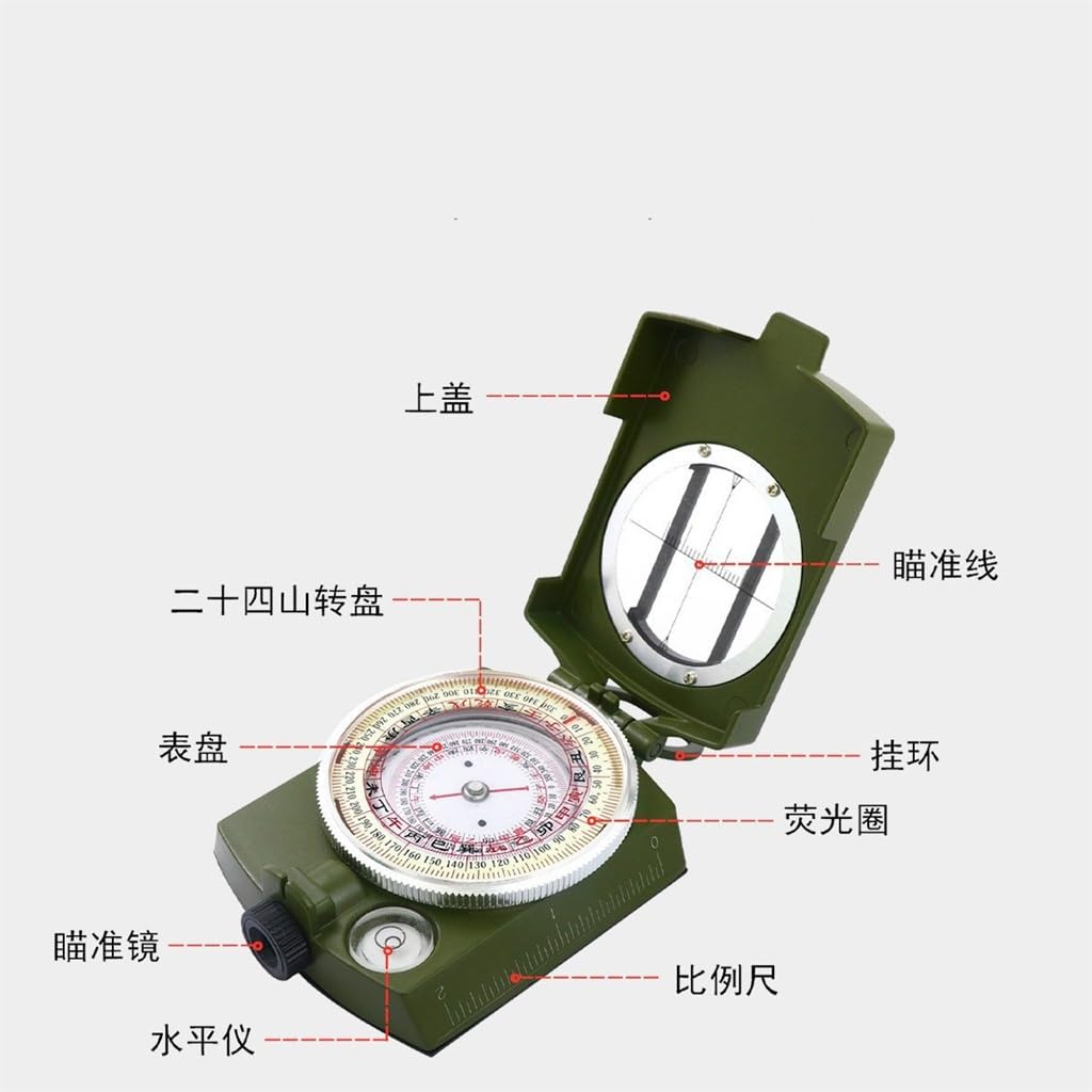Boussole Boussole Lumineuse extérieure Portable de Chasse au Dragon Disque Feng Shui
