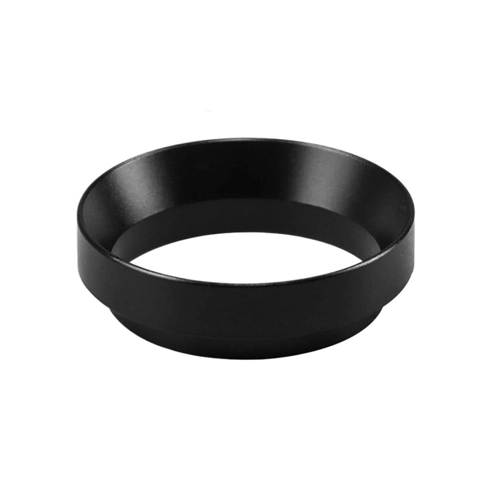 Anneau anti-mouches en aluminium noir 58mm pour doser le café sans perte