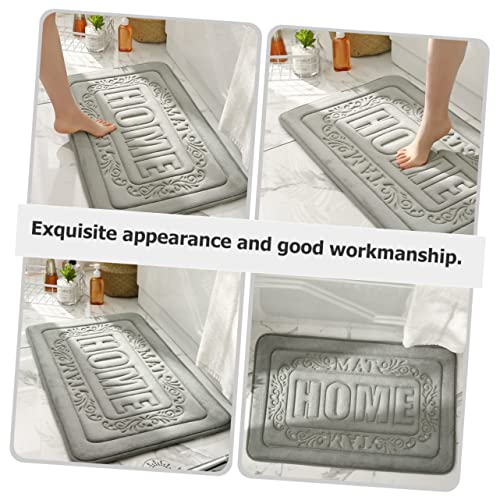 Tapis de bain absorbant en polyester antidérapant et réutilisable