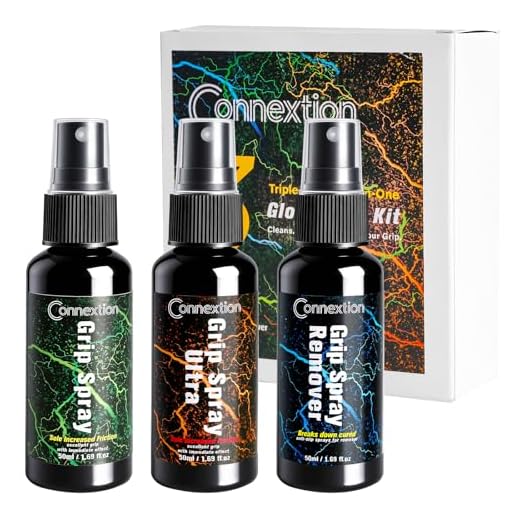 Connextion Grip-Spray-Set für Torwarthandschuhe - 50ml Premium Anti Rutsch Spray, 50ml Fußball Handschuhe Grip Spray Extra Stark, 50ml Klebstoffreiniger - Bietet Optimalen Grip und Reinigung