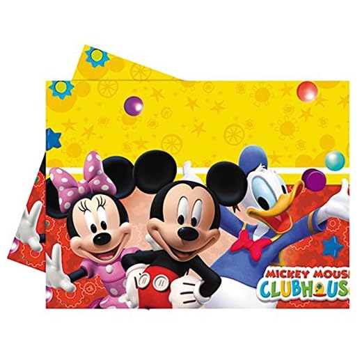 Amscan International- Mantel plástico 120 x 180 cm, Mickey Mouse, unico (Perona 50866)