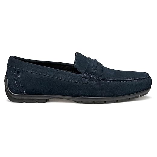 Geox Homme U Moner W 2Fit D Mocassins, Navy