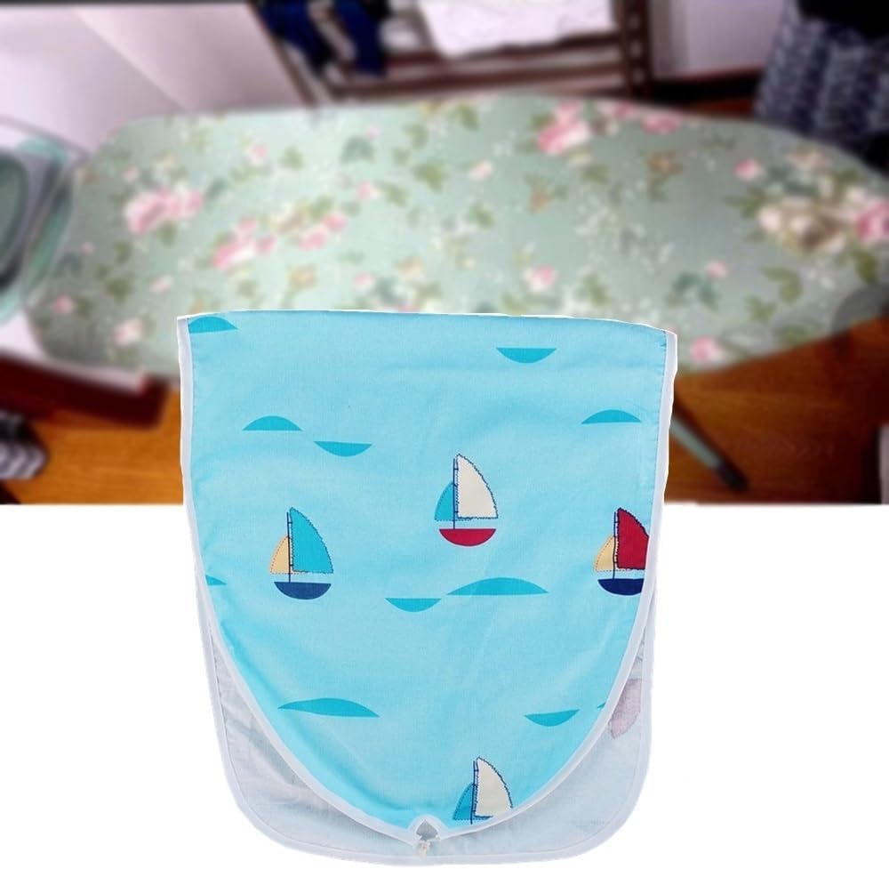 Cotton Ironing Board Cover and Pad Standard Size 12x30 12x36 14x40 14x43 15x48In Iron Board Cover with Heat Reflective Thick Padding (Color : Flowers, Size : 15x48In(120x40cm))