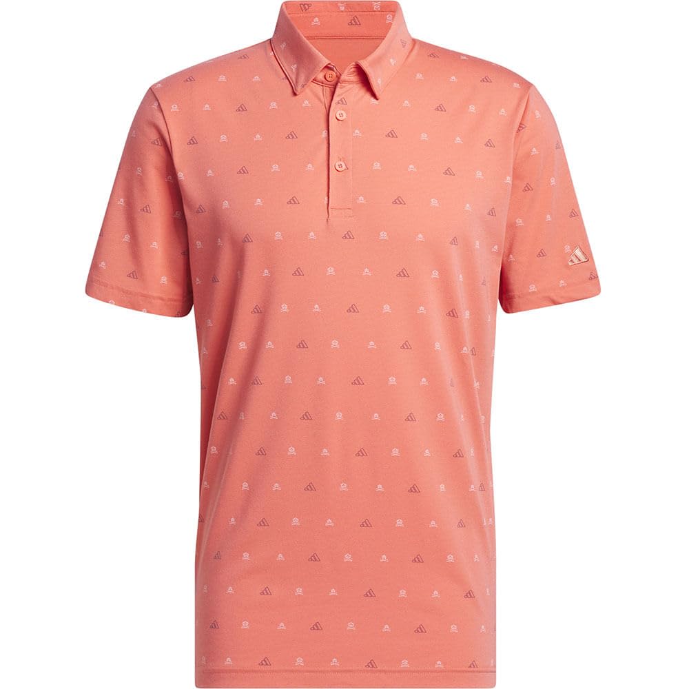 adidas Koszula golfowa Mężczyźni Go-to Mini-crest Print Polo Shirt