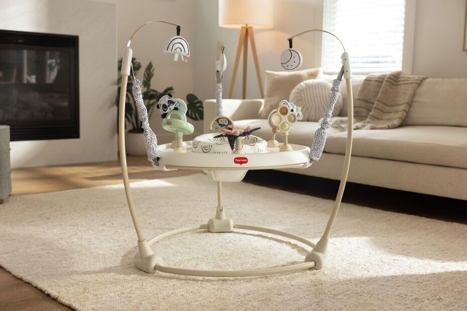 Tiny Love Centre d'activités Jump & Play 4 en 1, sauteur, table pour enfant, 28 activités