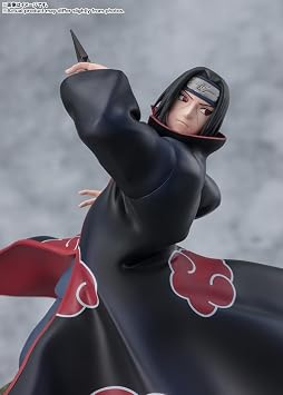 TAMASHII NATIONS Figuarts Zero Super Battle Naruto Shippuden Uchiha Itachi - Sharingan Light and Darkness - Approx. 9.4 inches 240 mm, Made of ABS & PVC, Painted Complete Figure